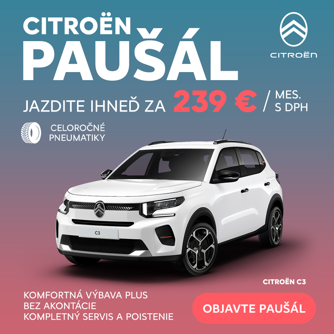 Citroën C3 na operatívny leasing Citroën Paušál