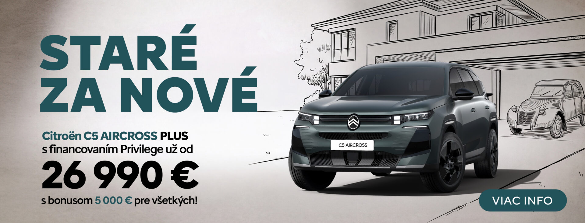 Citroën C5 Aircross – akcia Staré za nové